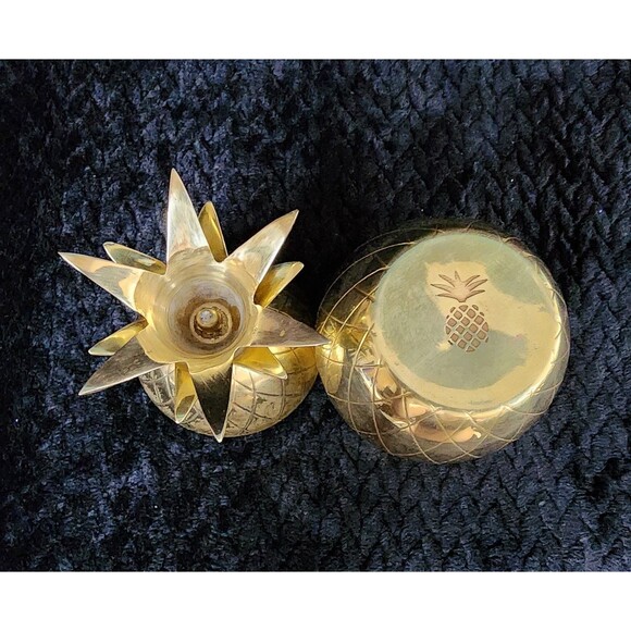 Pineapple Co. Brass Pineapple Tumbler – Made in India - Picture 5 of 9